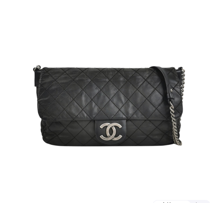 Chanel falp bag black cm