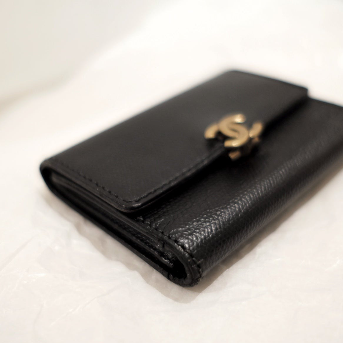 Chanel   cowhide flap wallet