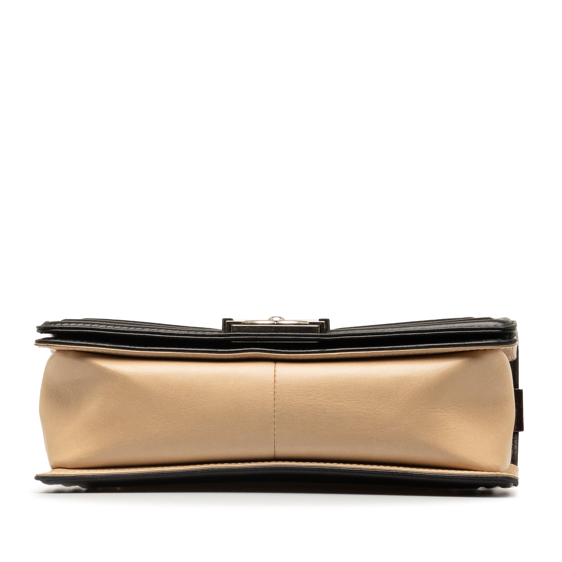 CHANEL Medium Lambskin Boy Bicolor Flap Bag