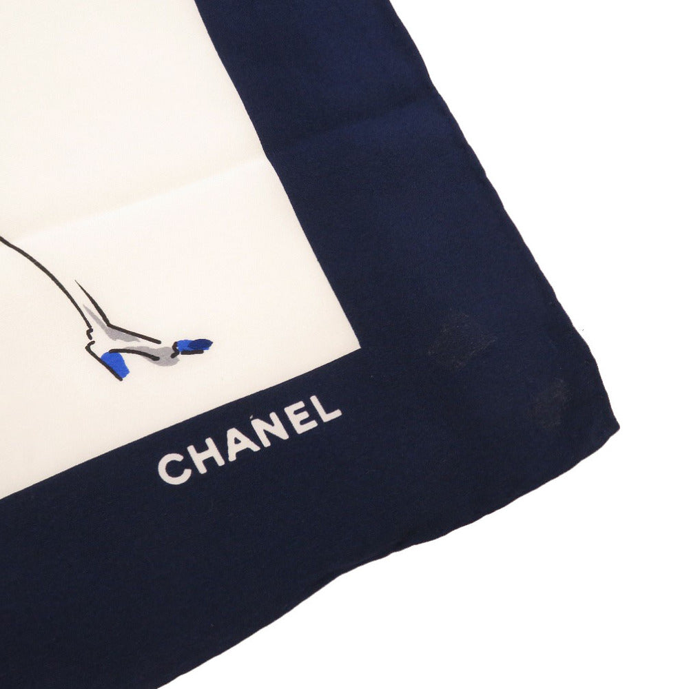 Chanel scarf silk Coco Beige