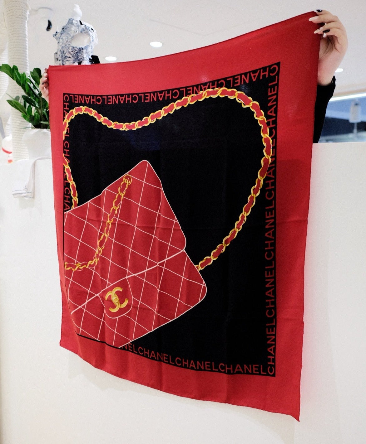 Chanel   silk scarf