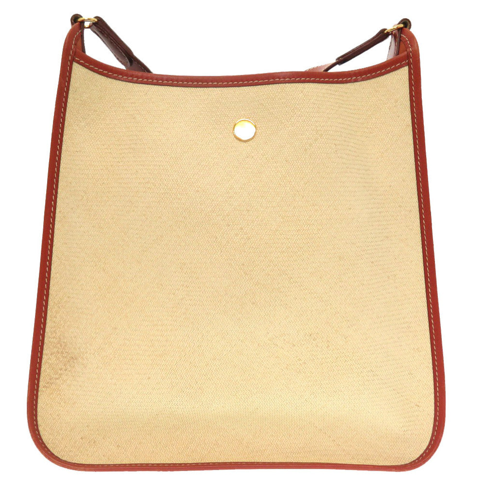 Hermes Shoulder Bag Straw Vespa Pm Women Beige