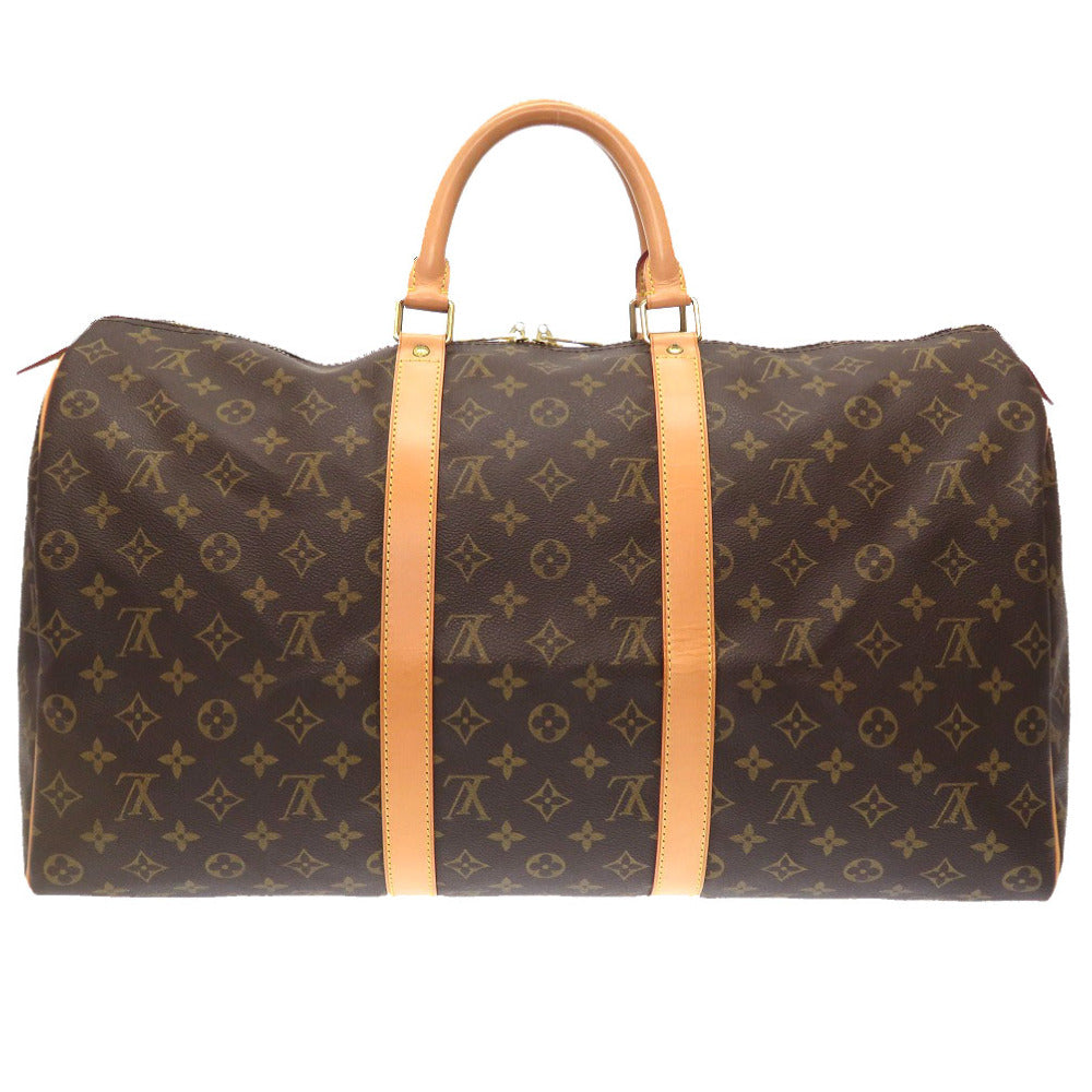Louis Vuitton Boston Duffel M41426 Keepall 50 Monogram Canvas Brown Travel Bag 4E0143Pg5