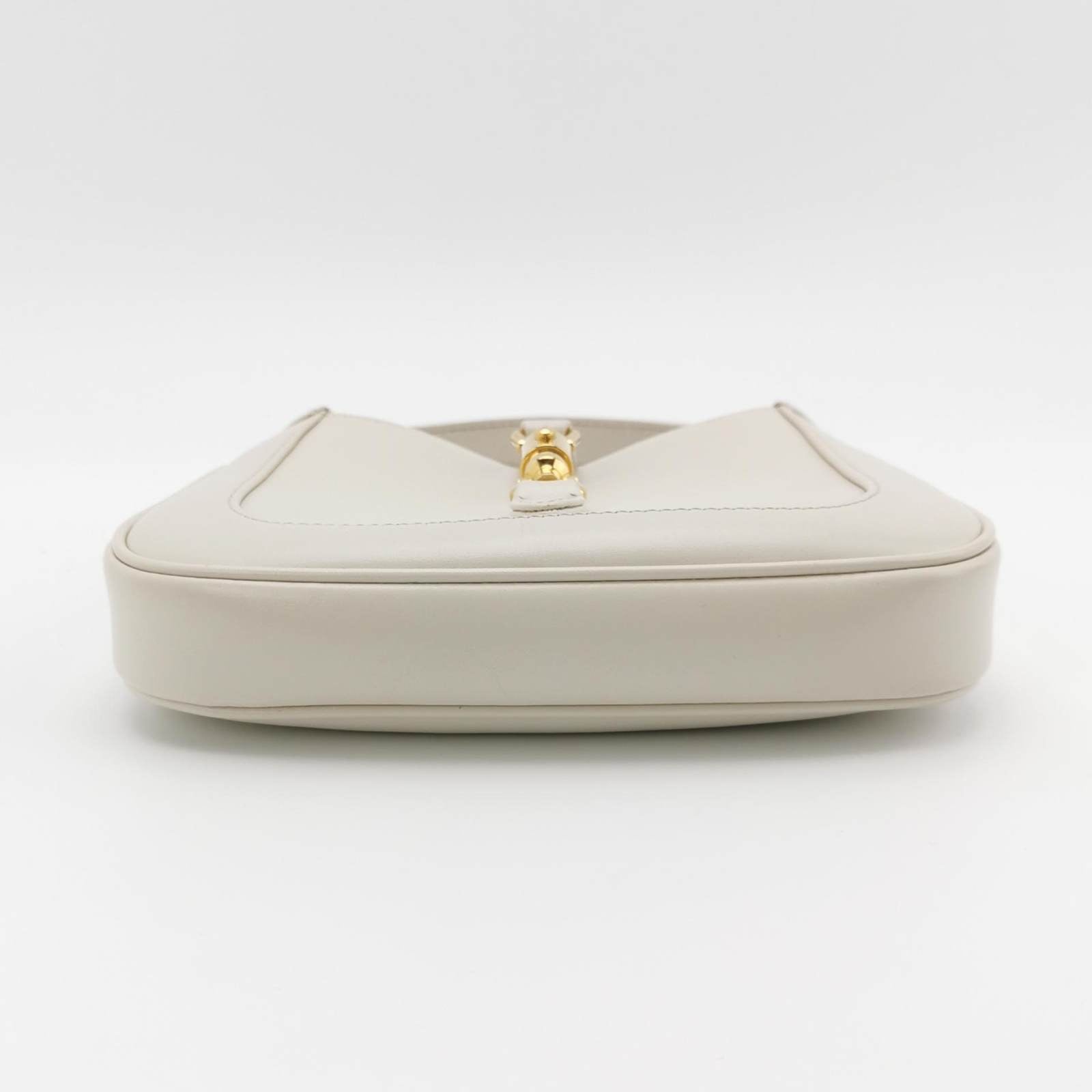 Gucci Jackie Adjustable Strap Size Leather White Mini Travel Bag