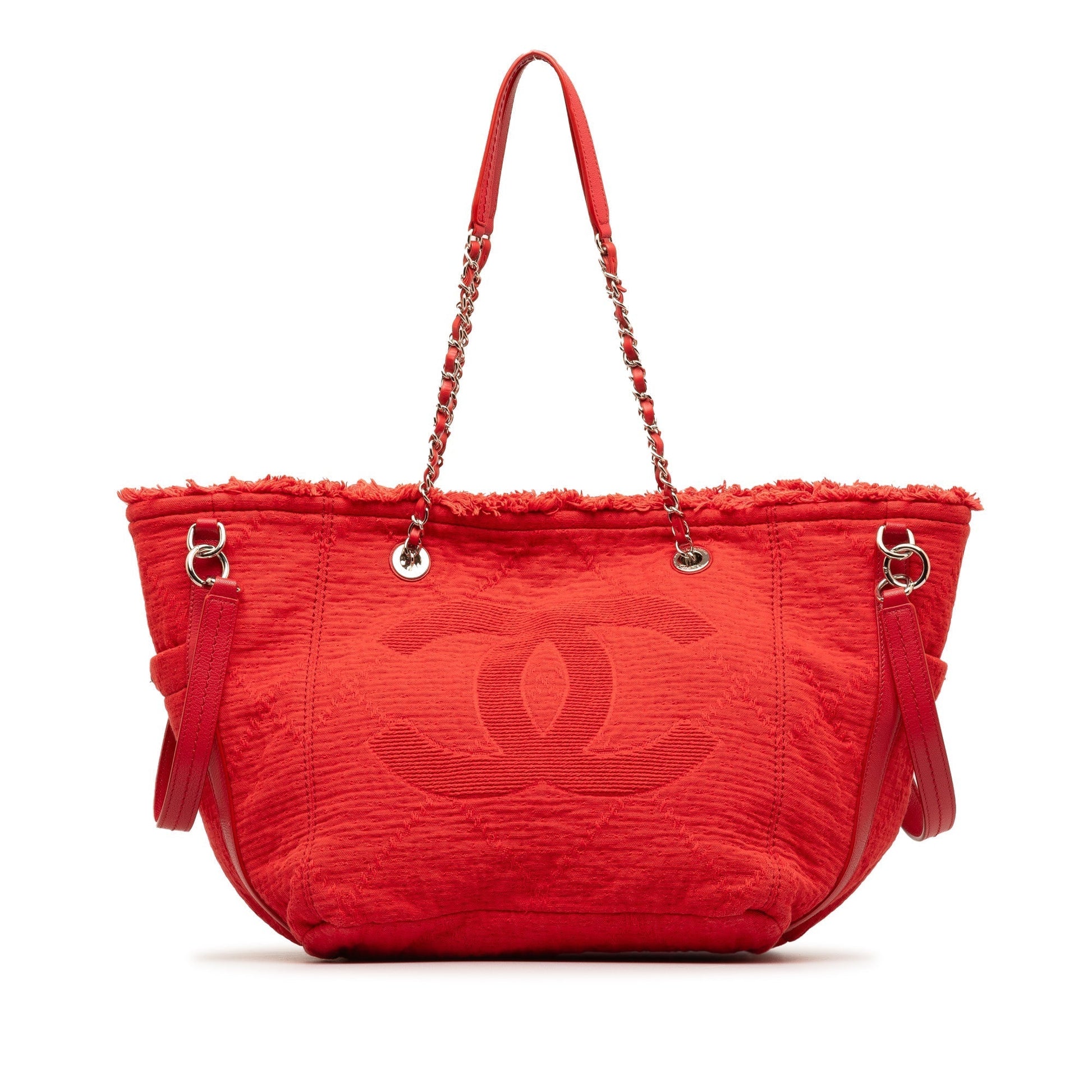CHANEL Large Double Face Shopping Tote Satchel