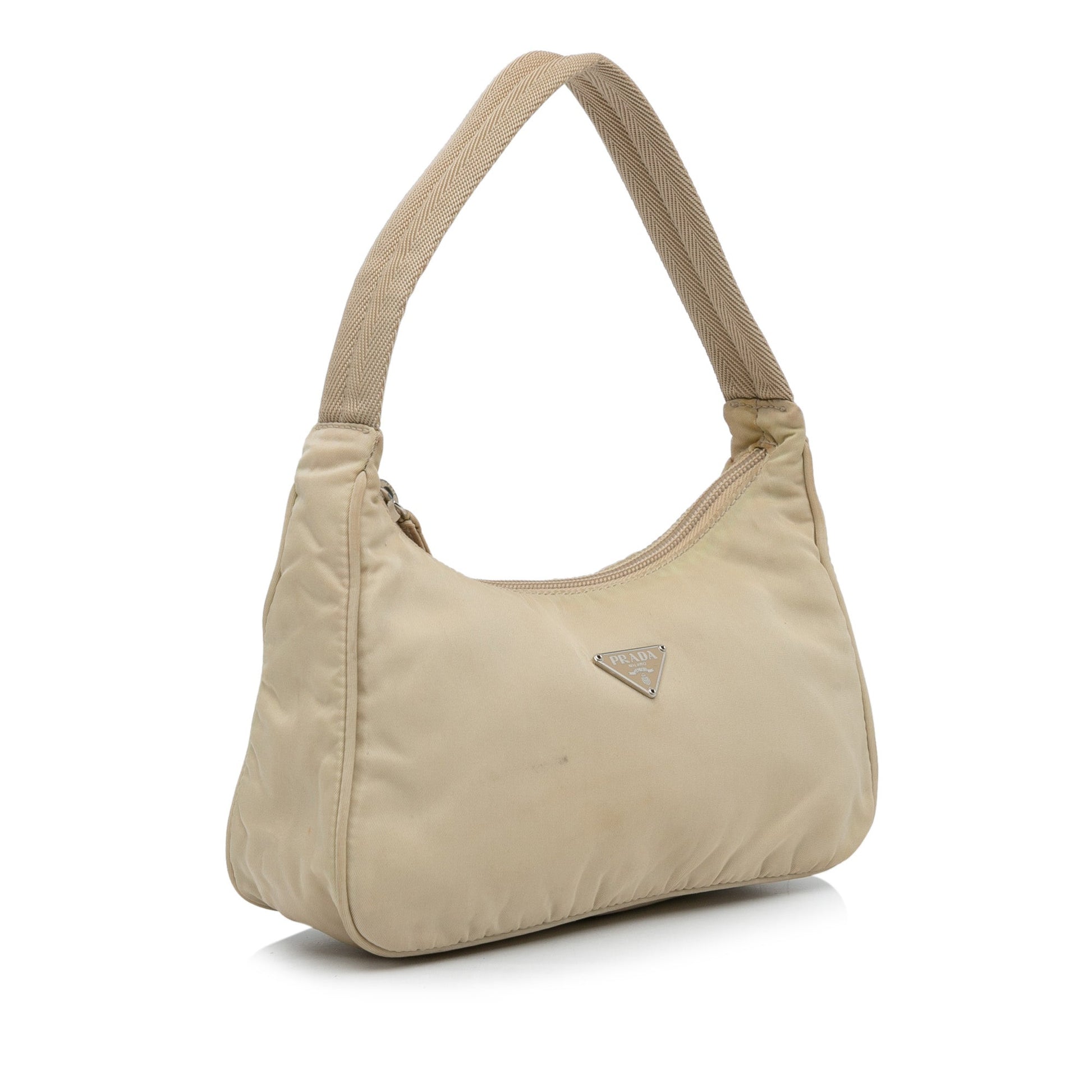 Prada Prada Tessuto Baguette Brown Nylon Canvas Travel Bag