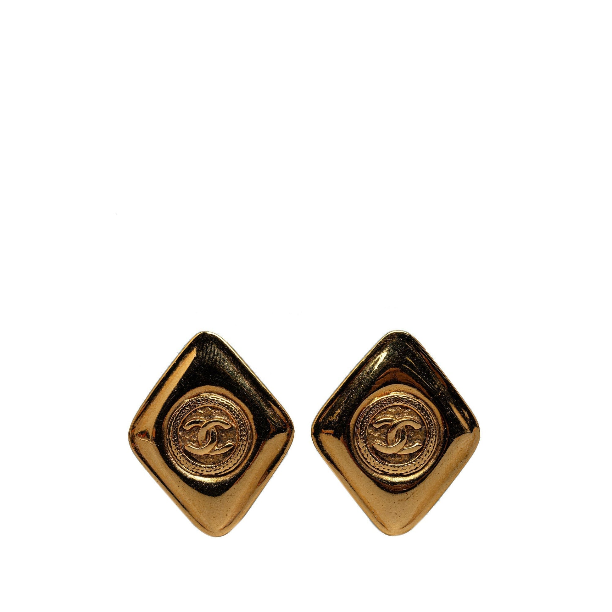 CHANEL CC Clip On Earrings Costume Earrings