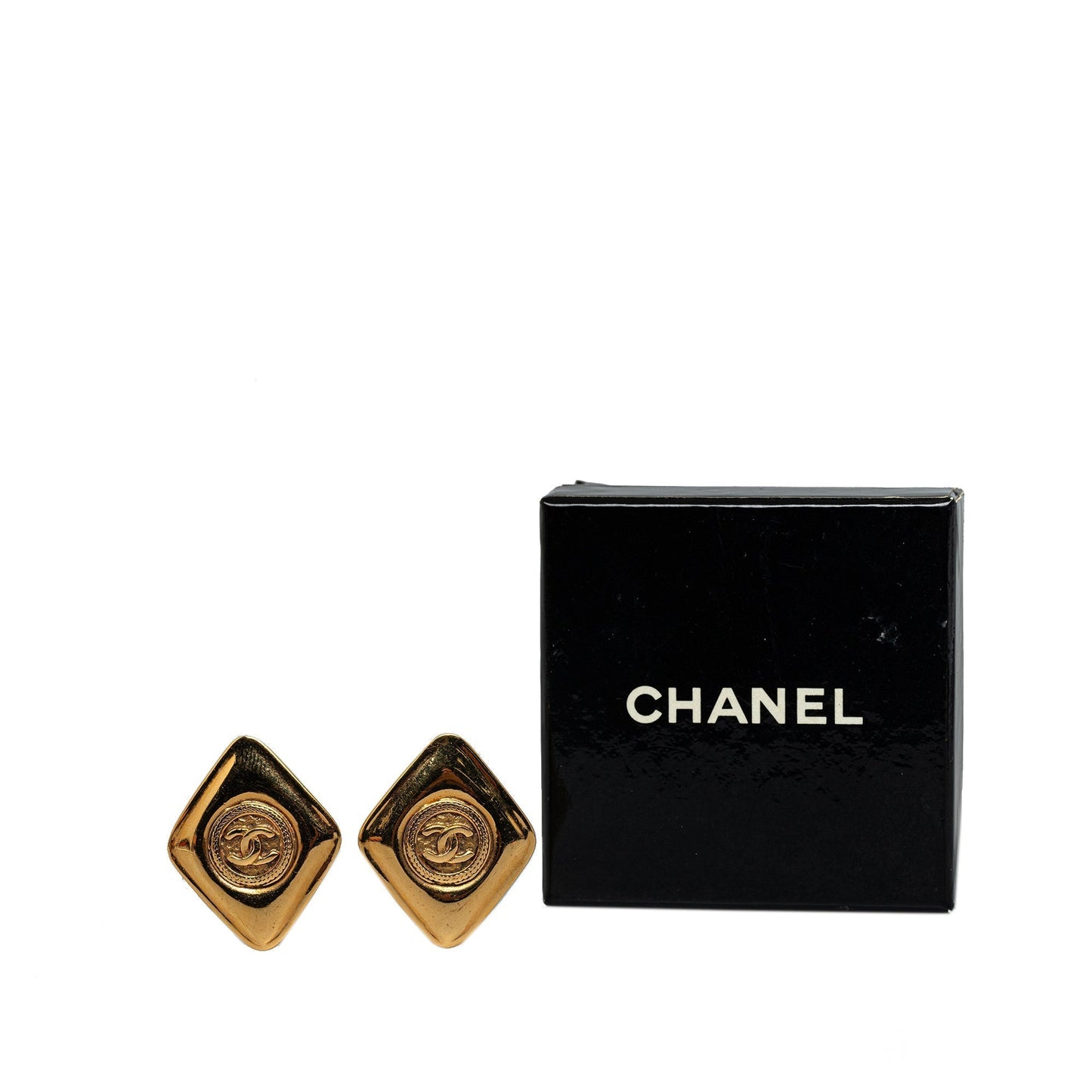 CHANEL CC Clip On Earrings Costume Earrings