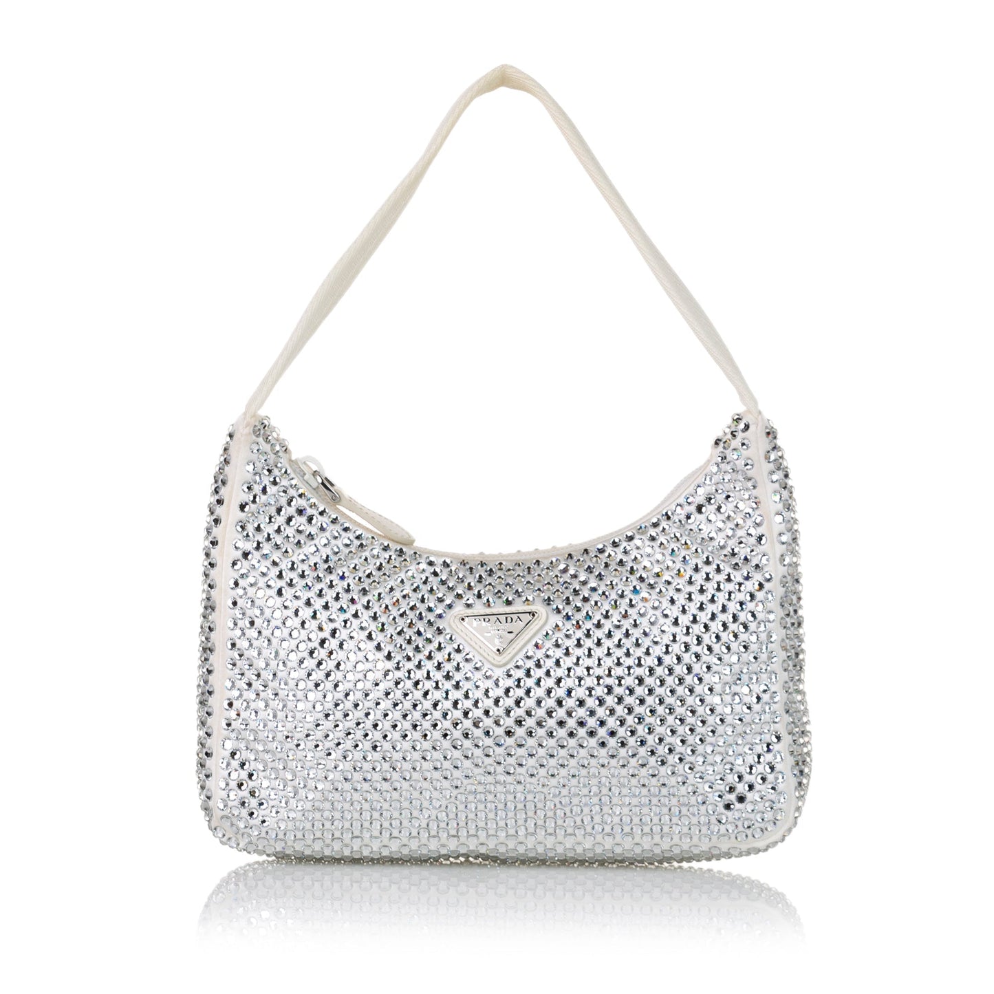 Prada Re Edition Crystal Luxury Handbag Satin Mini Travel Bag