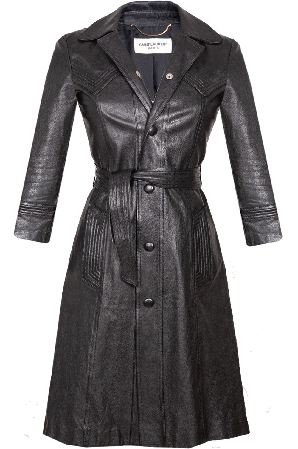Coat Leather Black Handbag