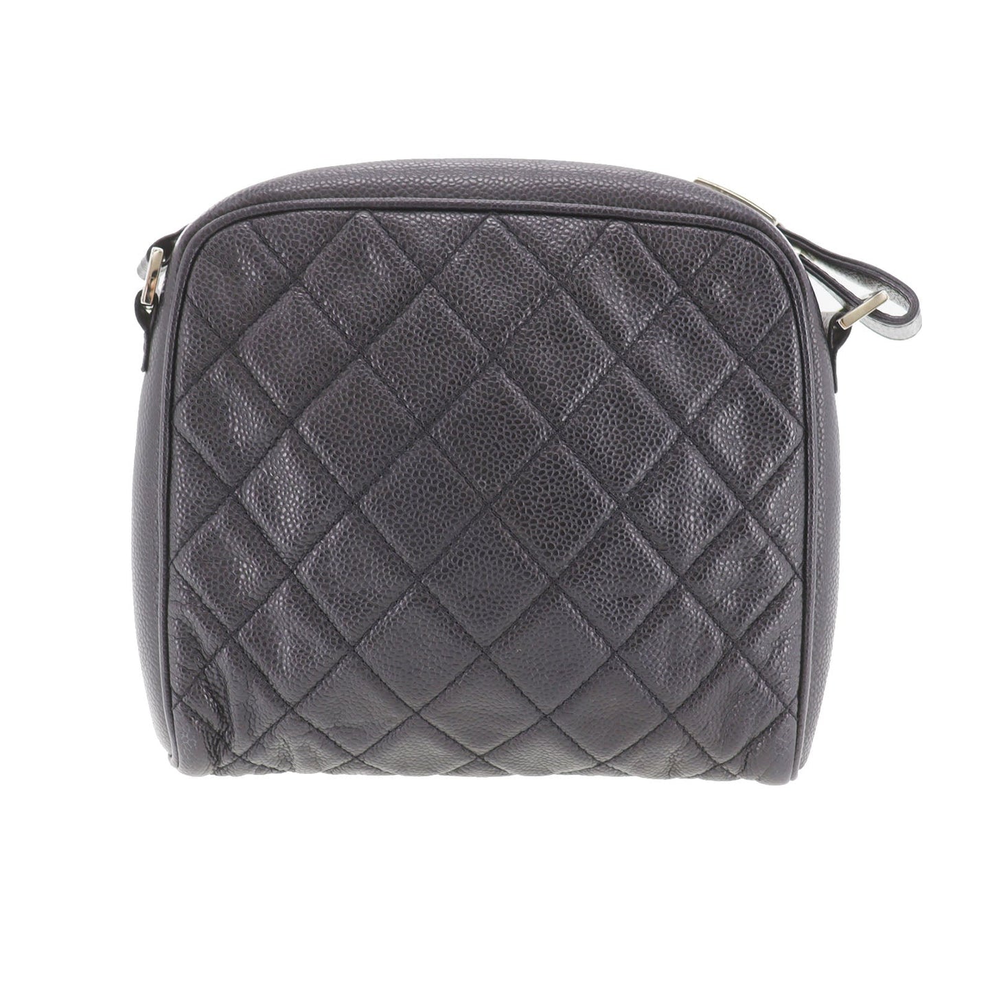 CHANEL CC  Shoulder Bag Black Caviar Skin Leather   #CR806
