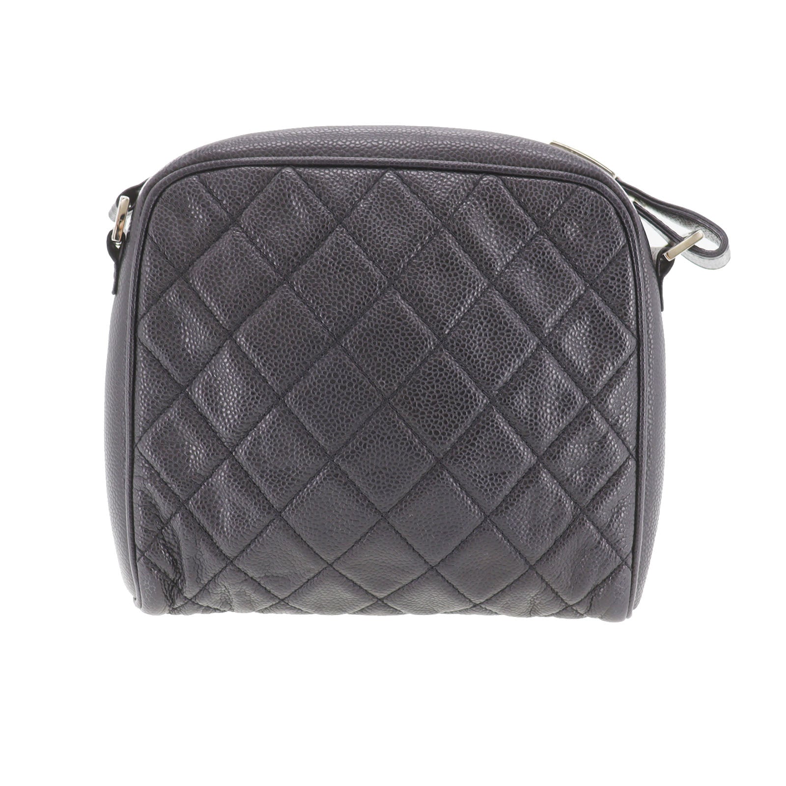CHANEL CC  Shoulder Bag Black Caviar Skin Leather   #CR806