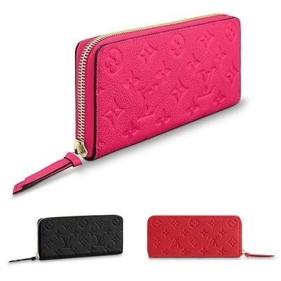 Louis Vuitton Clémence Empreinte Leather Wallet Case