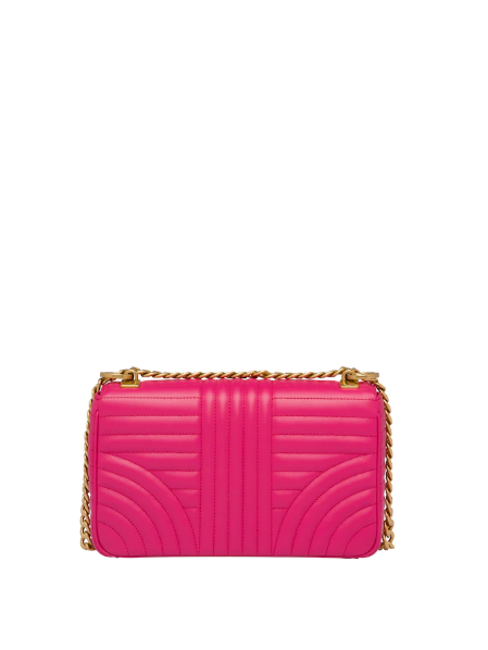 Prada Diagramme Bag Fuchsia Leather Medium Travel Bag