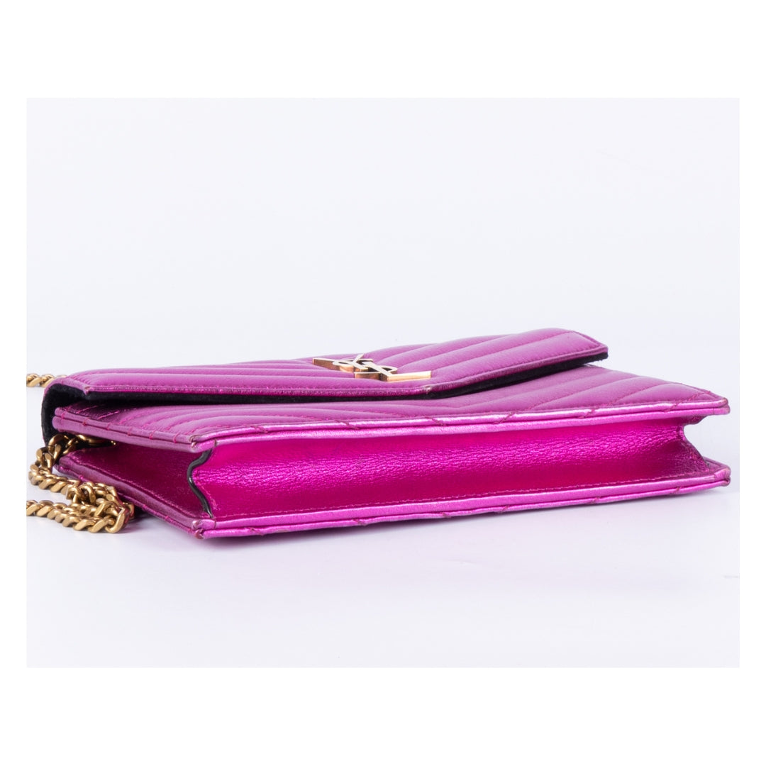 YSL Saint Laurent Envelope Crossbody Bag Monogram Chain