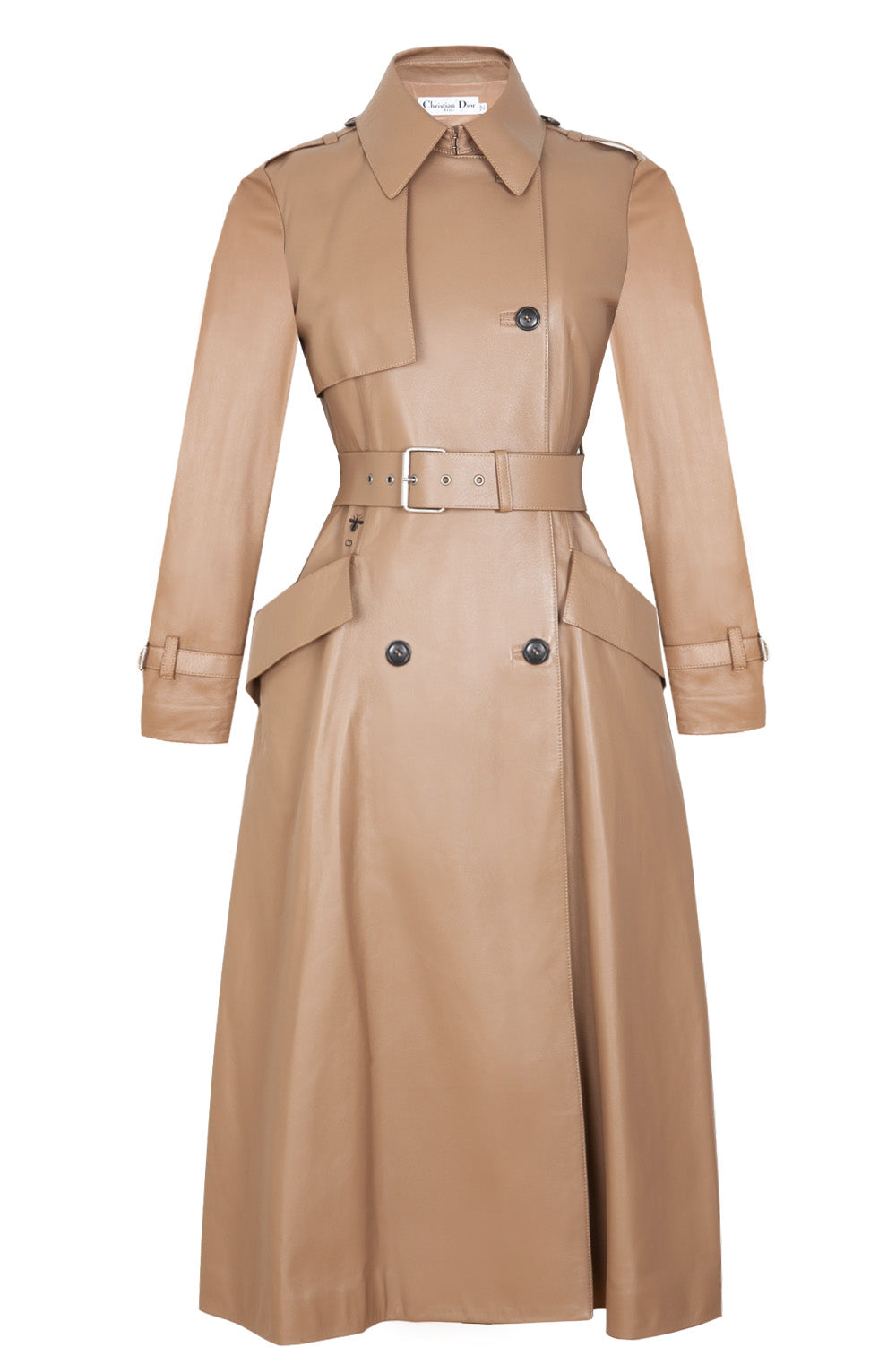 Dior Coat Nude Leather Handbag
