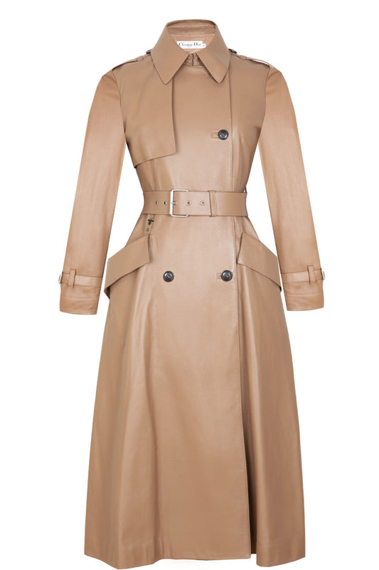 Dior Coat Nude Leather Handbag