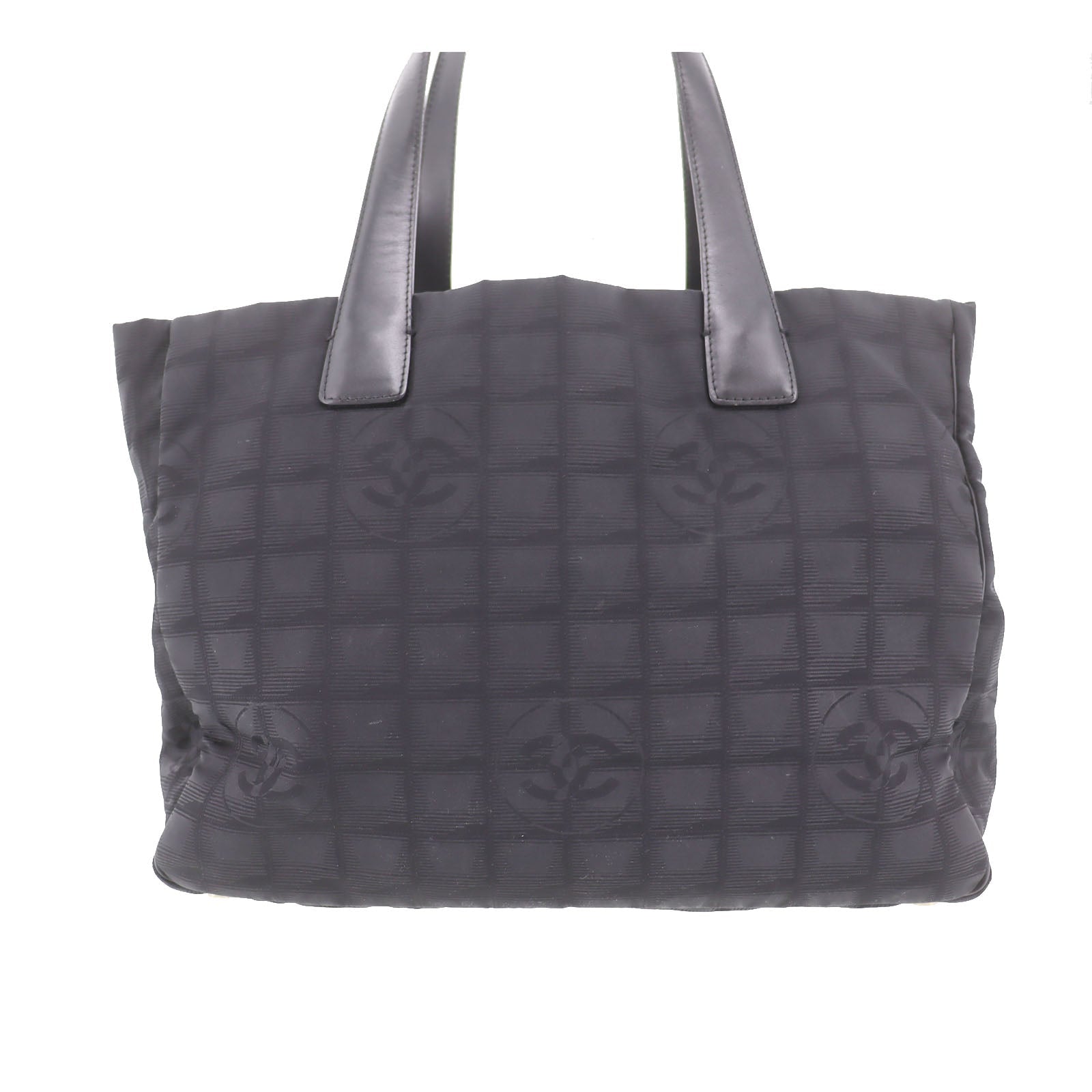 CHANEL New Travel Line Tote Bag Black Nylon #CG704