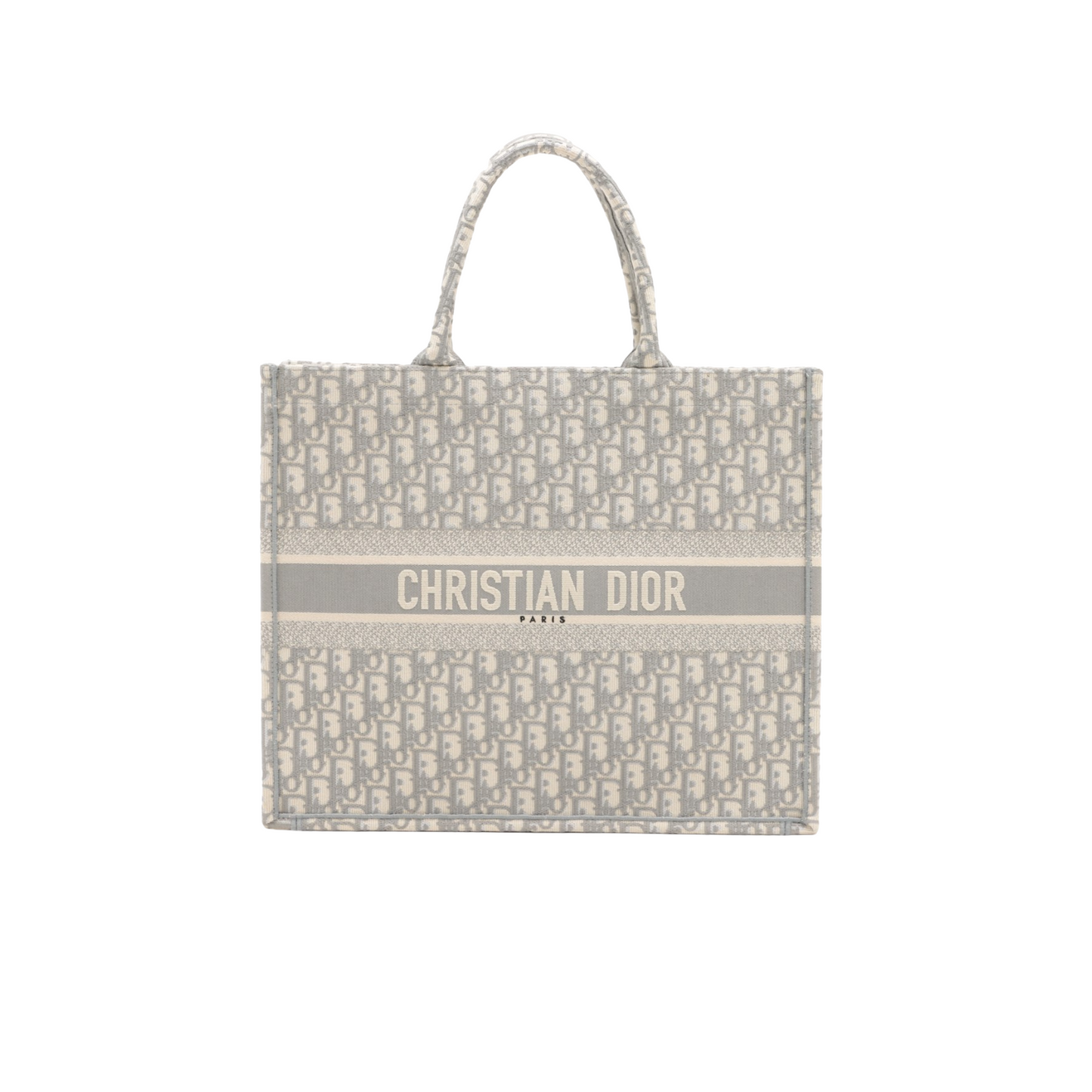 Dior Book Tote Grey Oblique Gray Large Tote Bag