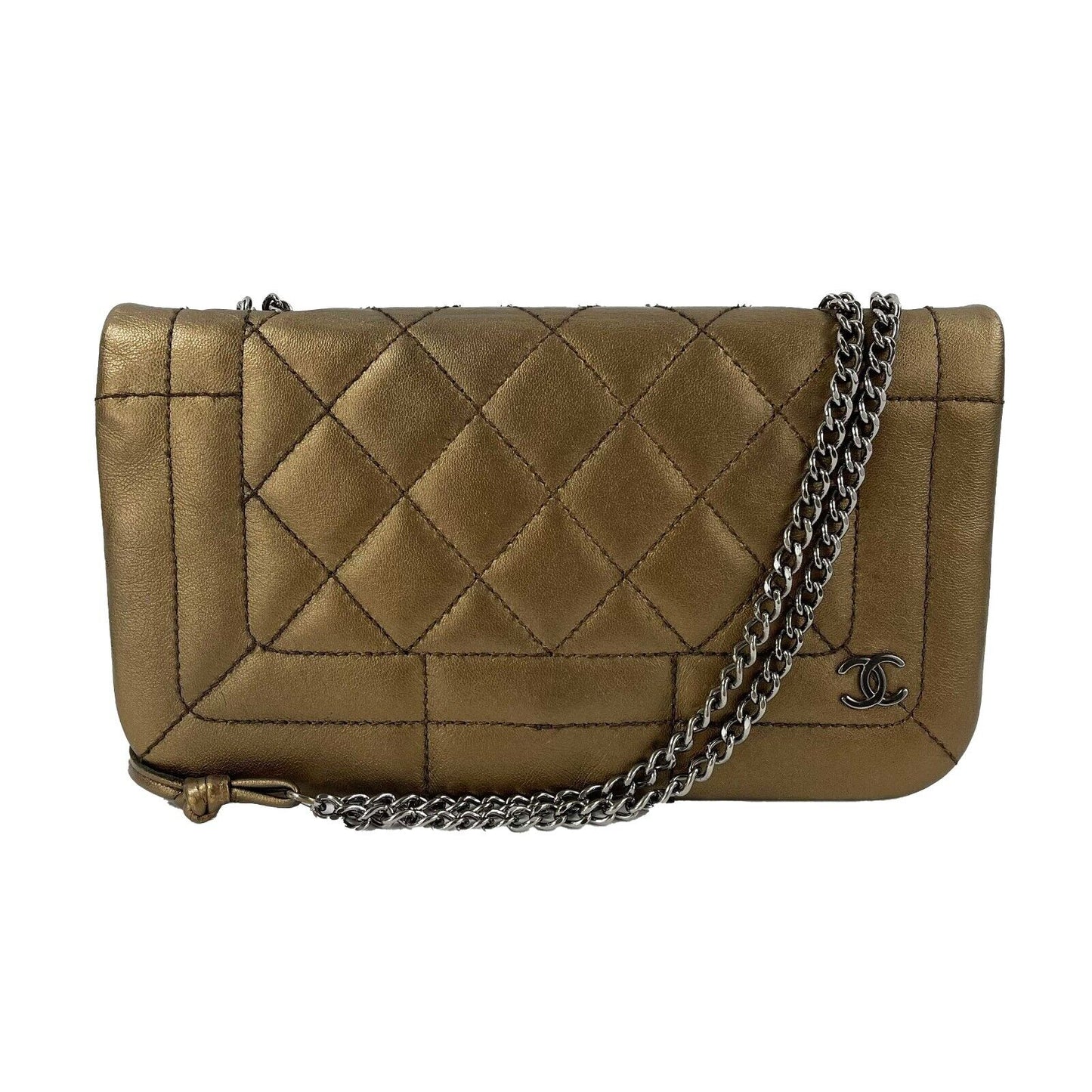 CHANEL - 2008 Rectangular Quilted Leather Full New Shoulder Bag / Crossbody