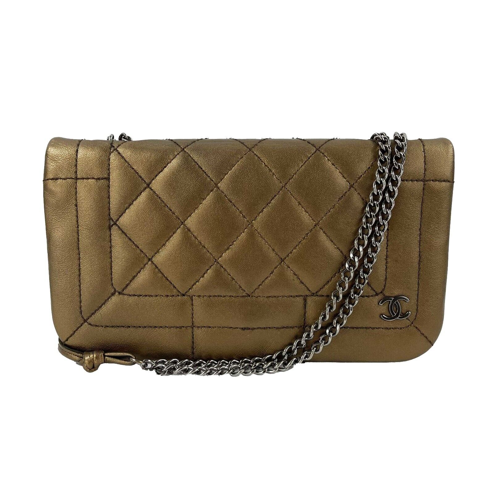 CHANEL - 2008 Rectangular Quilted Leather Full New Shoulder Bag / Crossbody