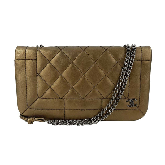 CHANEL - 2008 Rectangular Quilted Leather Full New Shoulder Bag / Crossbody