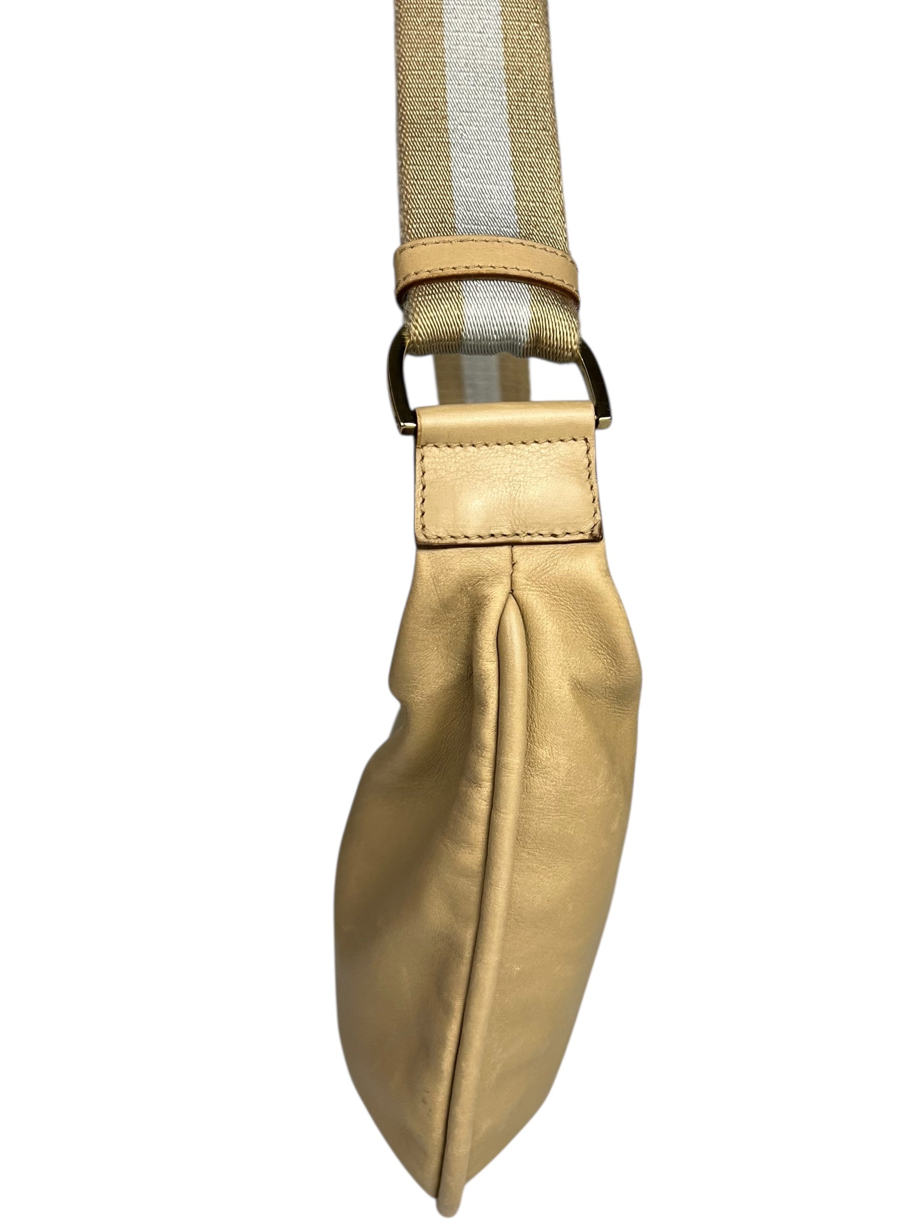 Gucci Beige Leather Hobo Bag