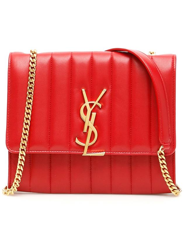 YSL Saint Laurent Saint Laurent Trending Vicky Shoulder Bag Monogram Red