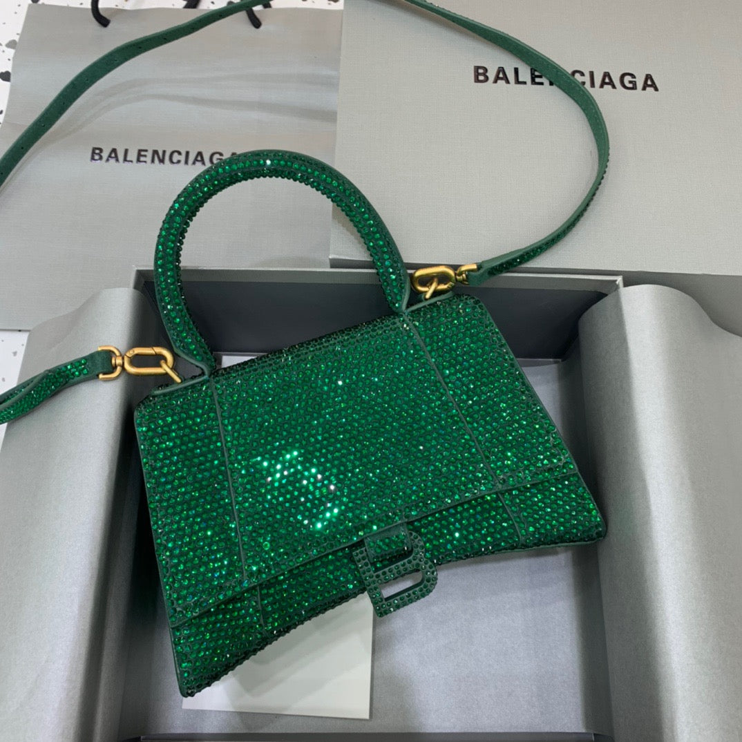 Top Quality Hourglass Handbag In For Women Green Small Travel Bag