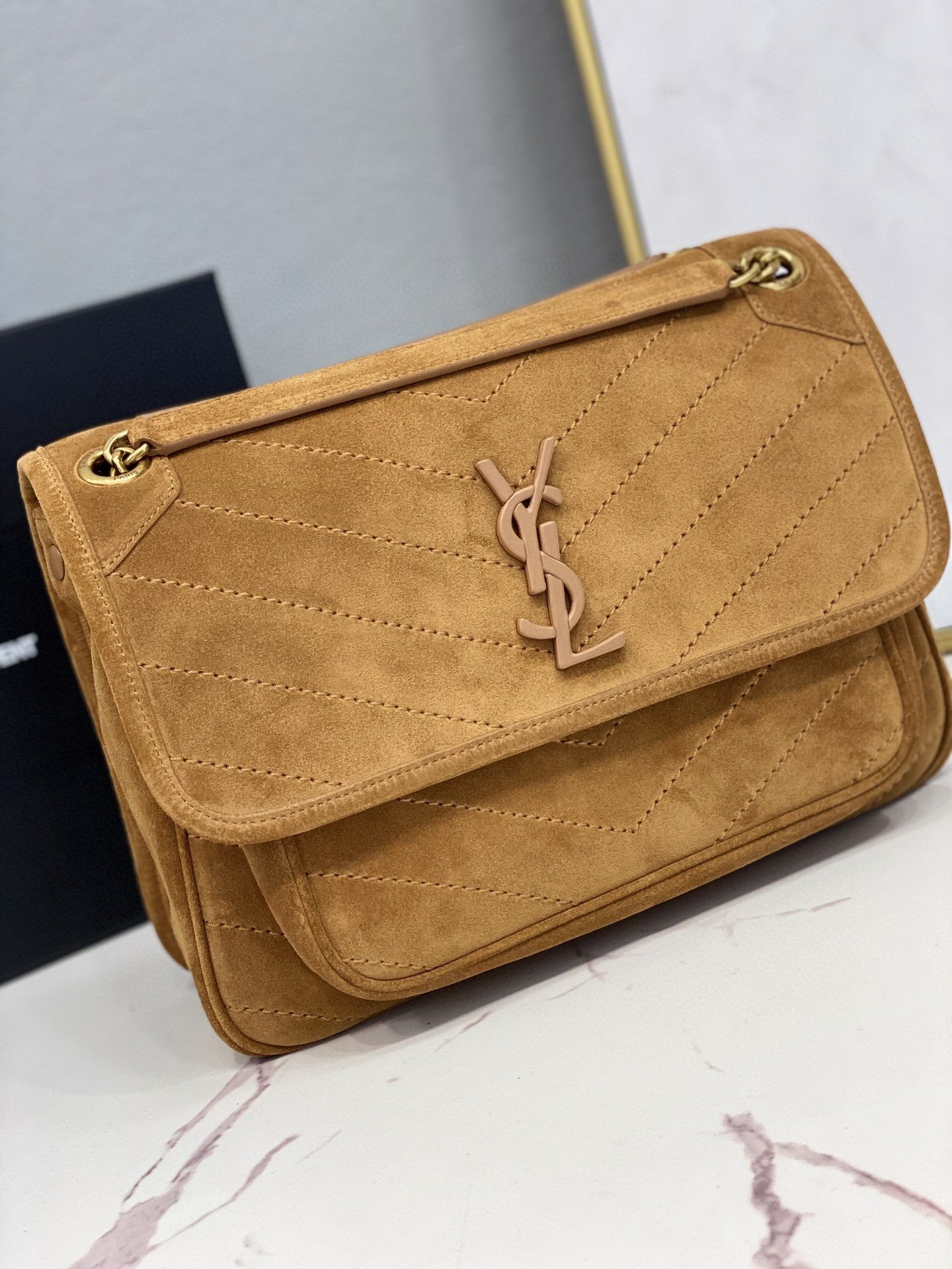 YSL Saint Laurent Niki Lou Shoulder Bag Chain Ysl P00454259 7468