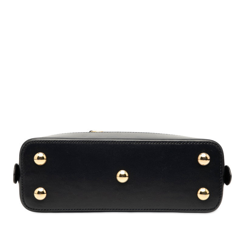 Gucci Horsebit 2Way Bag Leather Canvas Travel Bag
