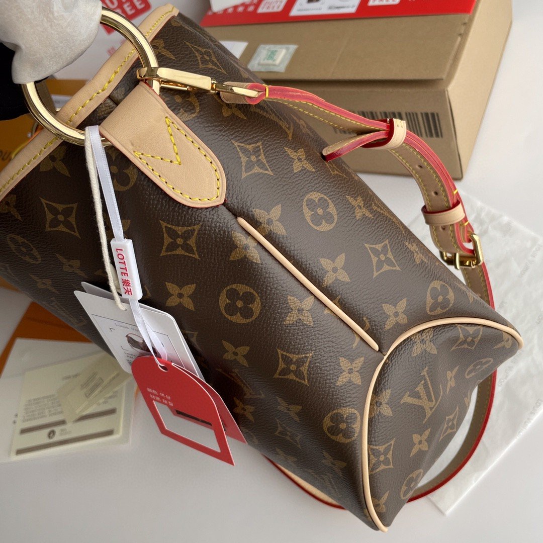 Top Quality Delightful Pm Natural For Women Canvas Monogram Shoulder Bag