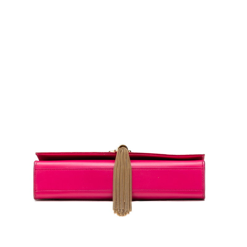 YSL Saint Laurent Tassel Shoulder Bag Leather Logo