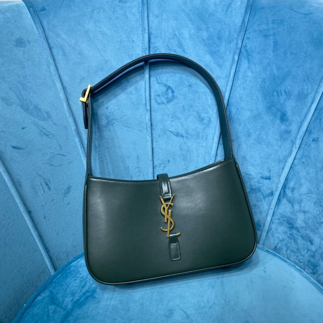 YSL Saint Laurent YSL Top Quality Le Hobo Bag In Green Shoulder Bag 6572282R20W3045 6268