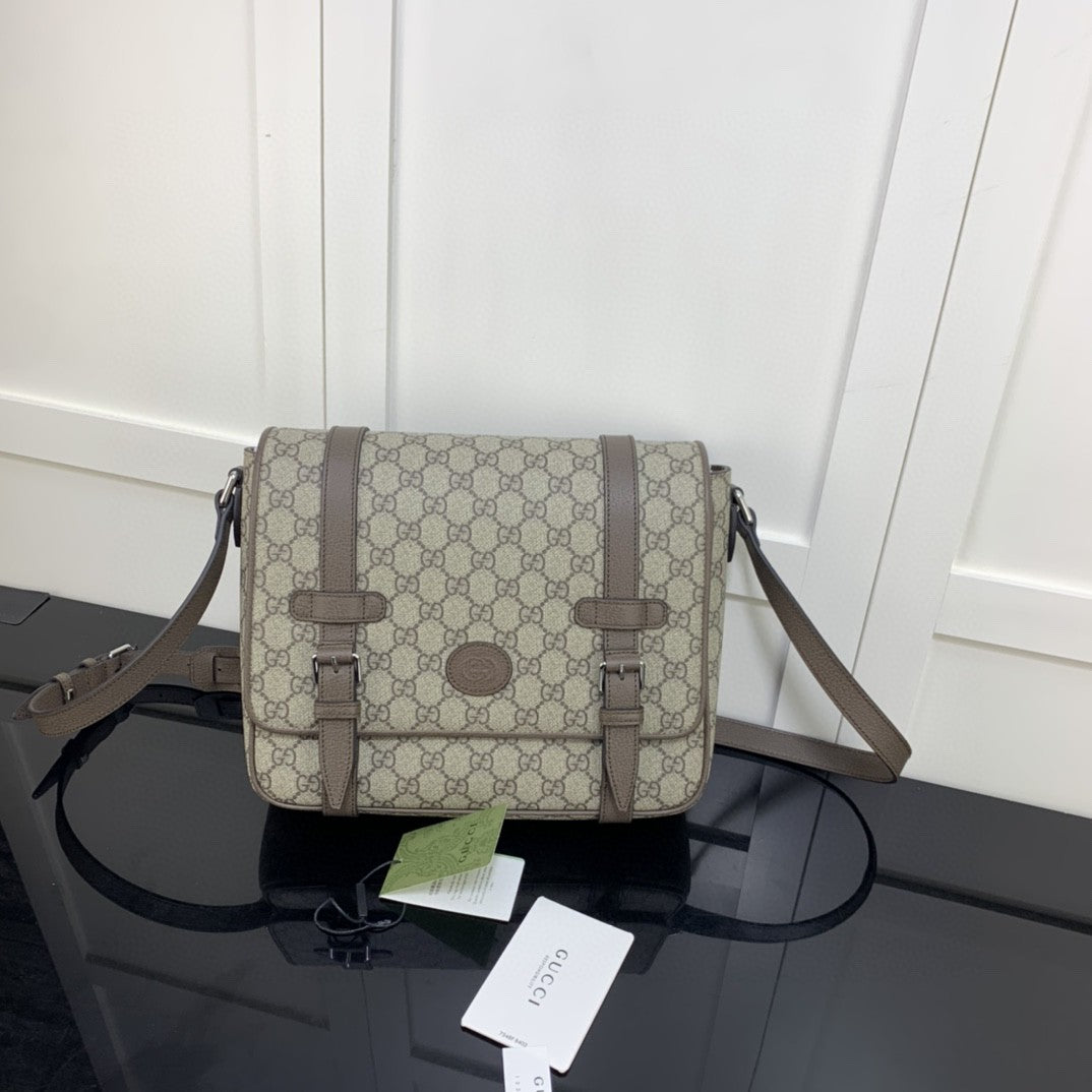 gg Messenger Men 28cm gg Black Travel Bag