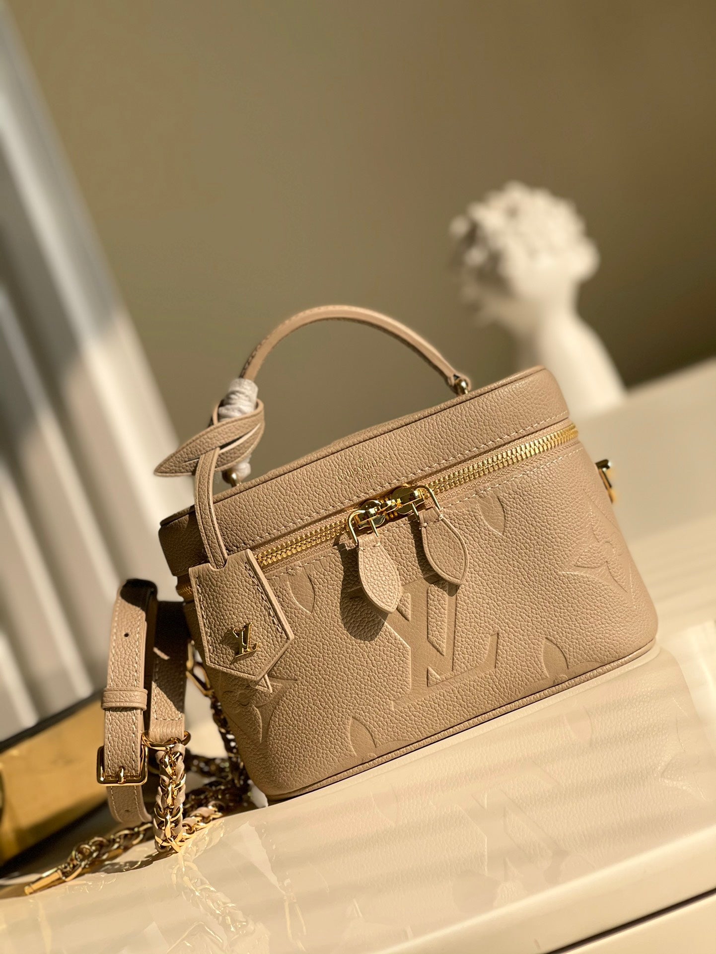 Top Quality Vanity Pm Handbag Empreinte Tourterelle Monogram Beige Crossbody Bag