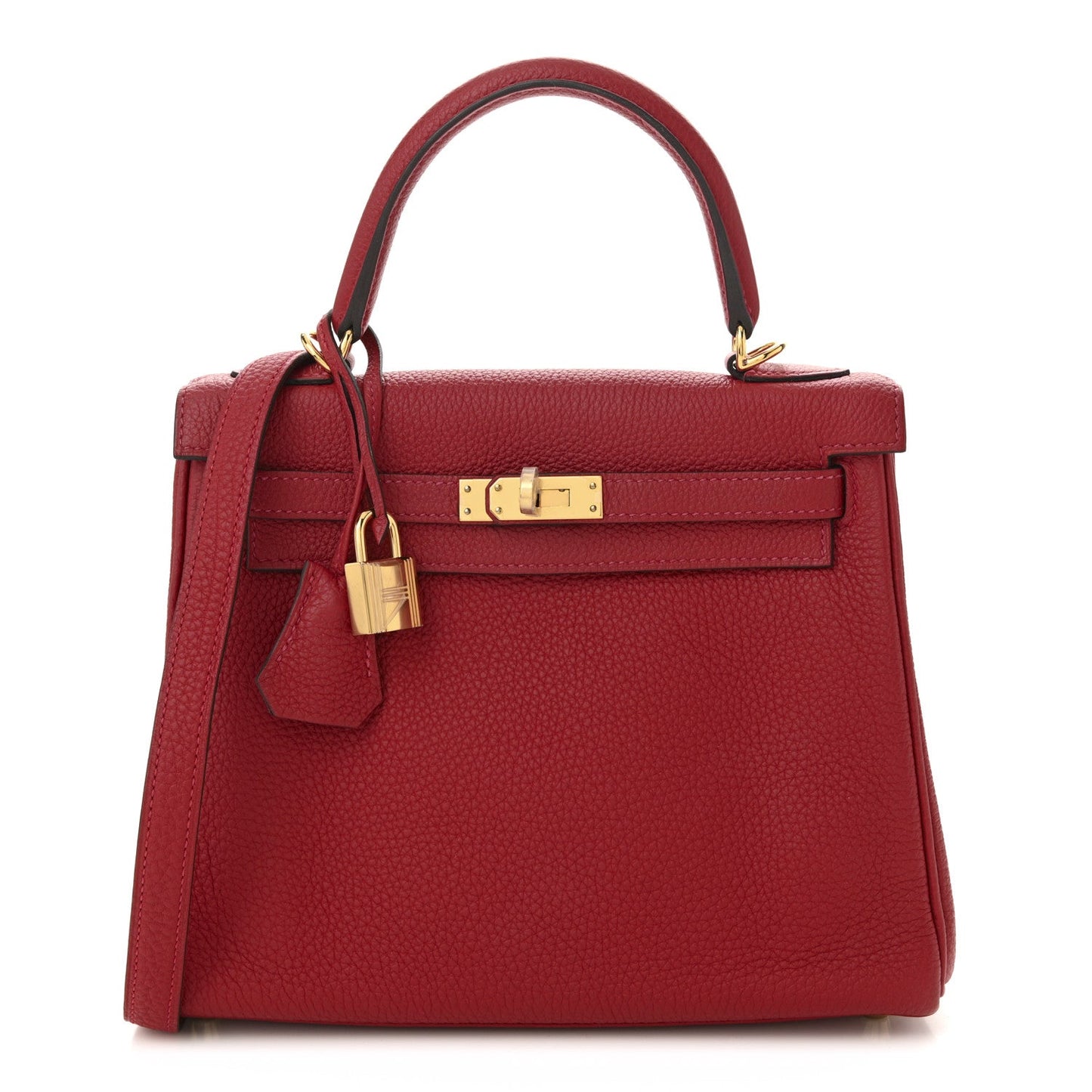 Hermes Togo Kelly Retourne Rouge Cas Ue Handbag Travel Bag