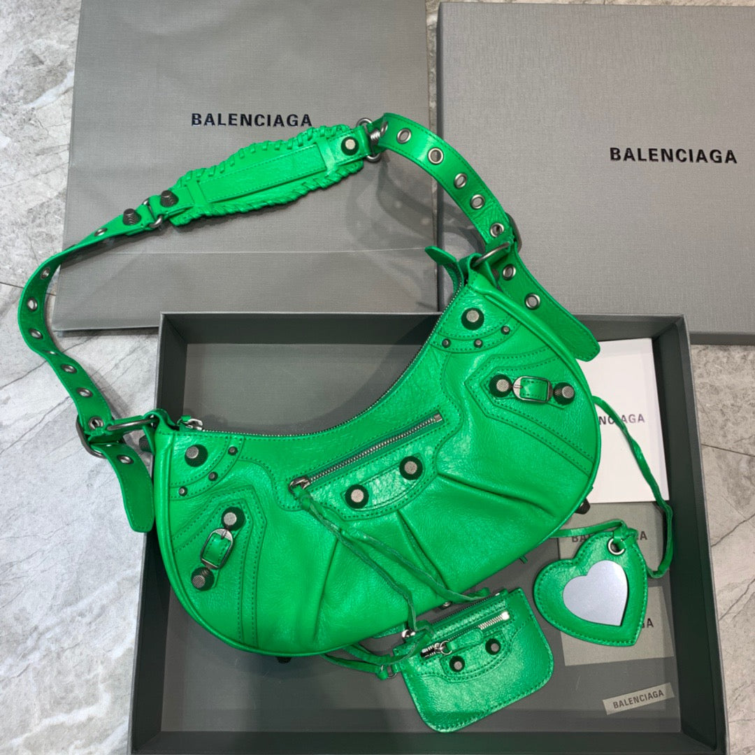 Top Quality Le Cagole Xs Shoulder Bag Green 13In33Cm 7125