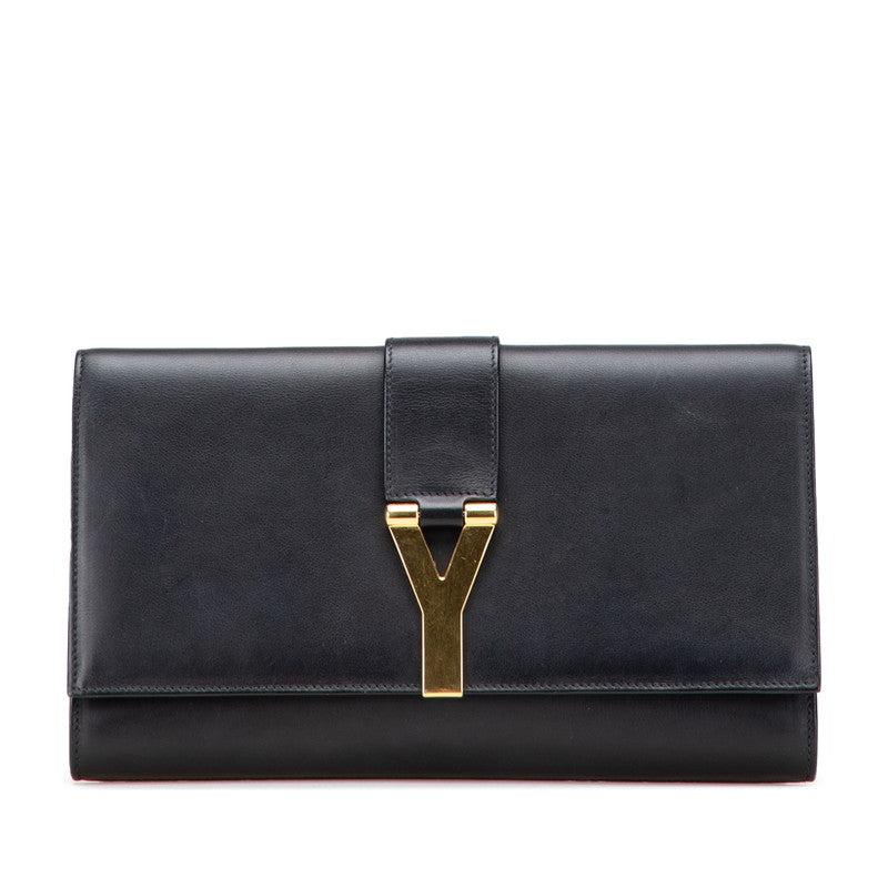 YSL Saint Laurent Line Clutch Bag Leather