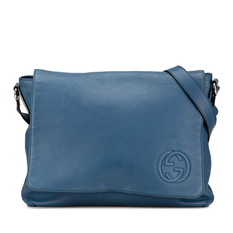 Gucci Interlocking Shoulder Bag Leather Bag 13