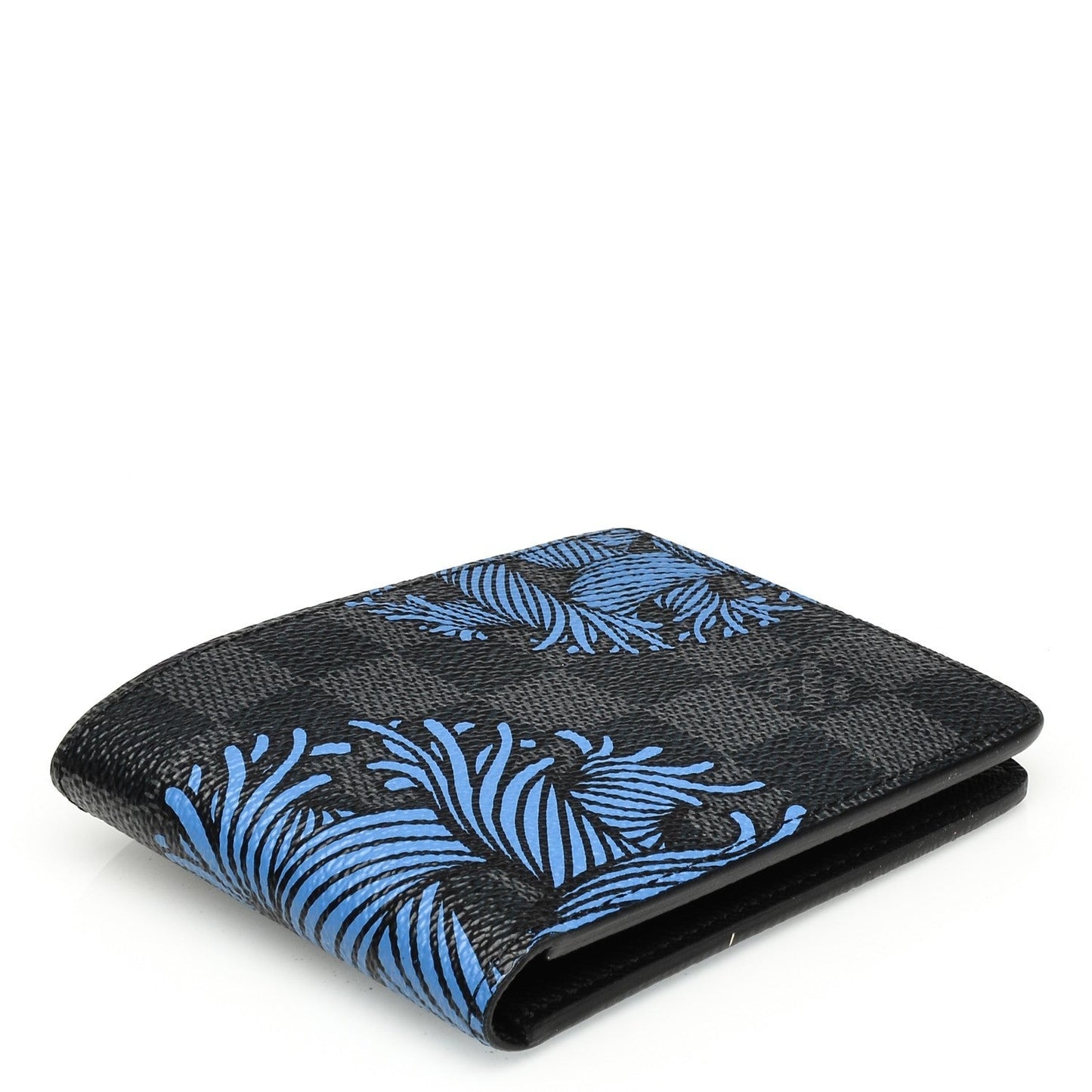 Louis Vuitton Graphite Rope Slender Damier Blue Wallet Case