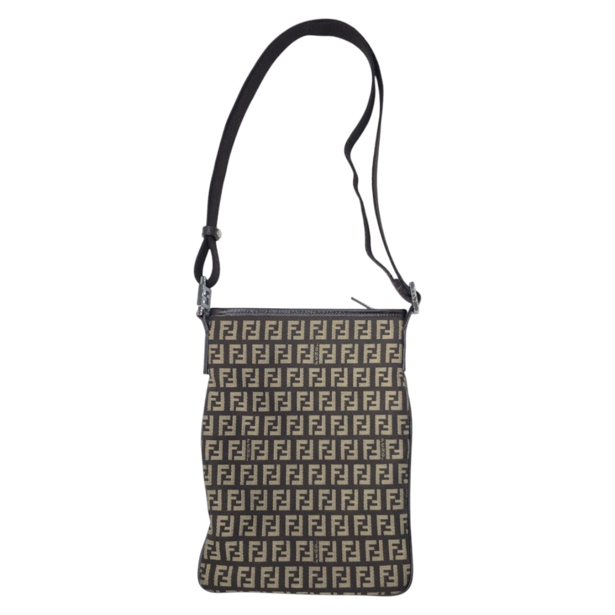 Fendi Shoulder Bag 8Bt079 Shoulder Bag Pochette Unisex Zucchino Canvas Brown
