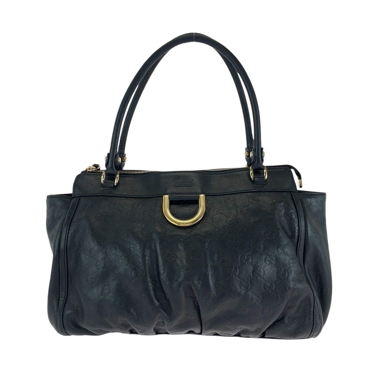 Gucci Abbey Leather Black Tote Bag