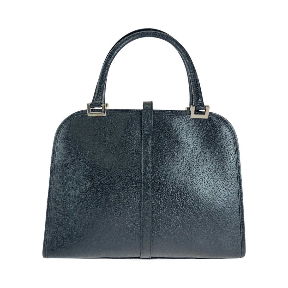 Gucci 002 SilverMetal Jackie Leather Black Tote Bag