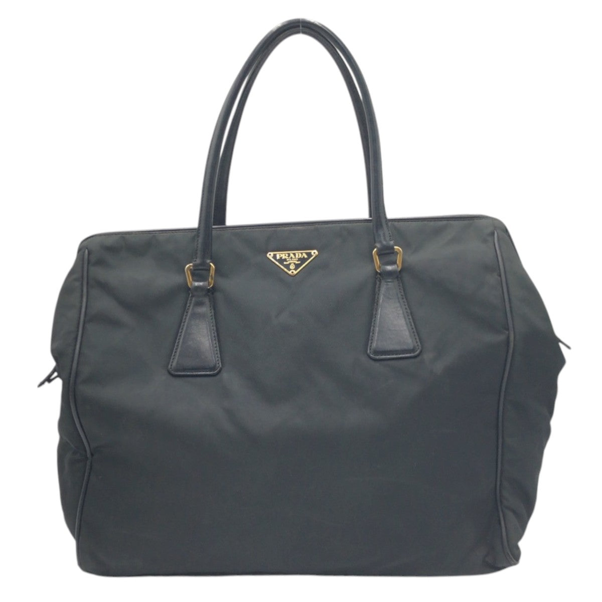 Prada Tessuto Triangle Tote Bag Nylon Logo