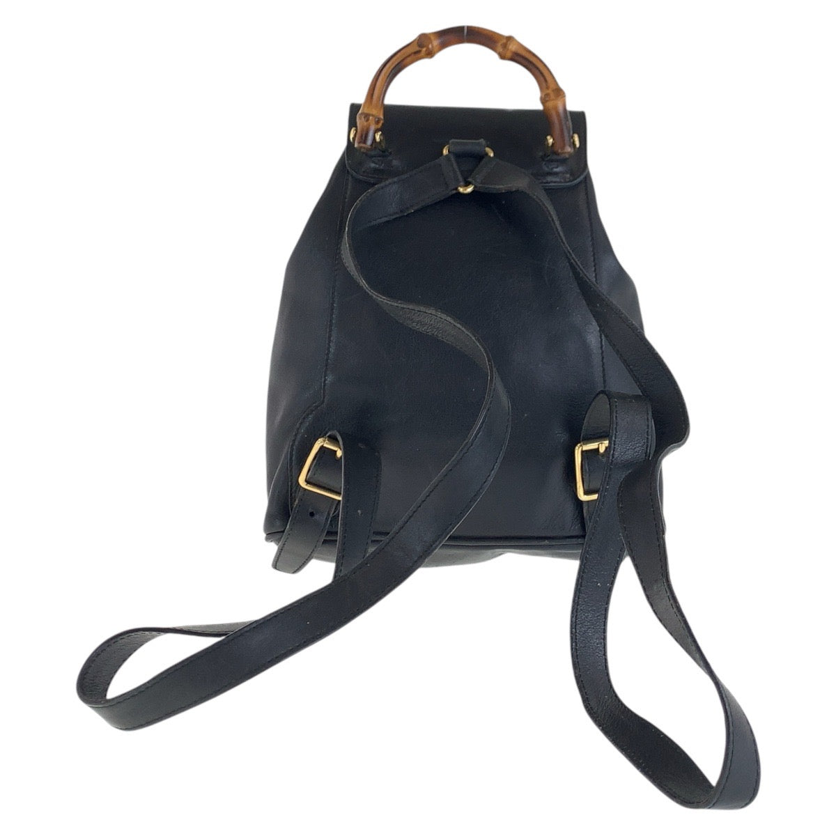 Gucci Backpack 003 Bamboo Leather Black