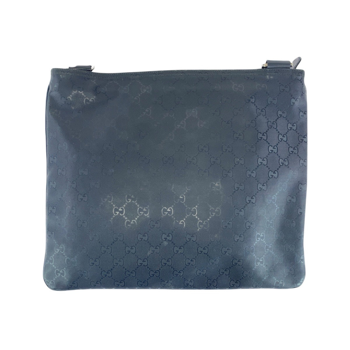 Gucci GG SilverMetal GG implementation Canvas Black Shoulder Bag