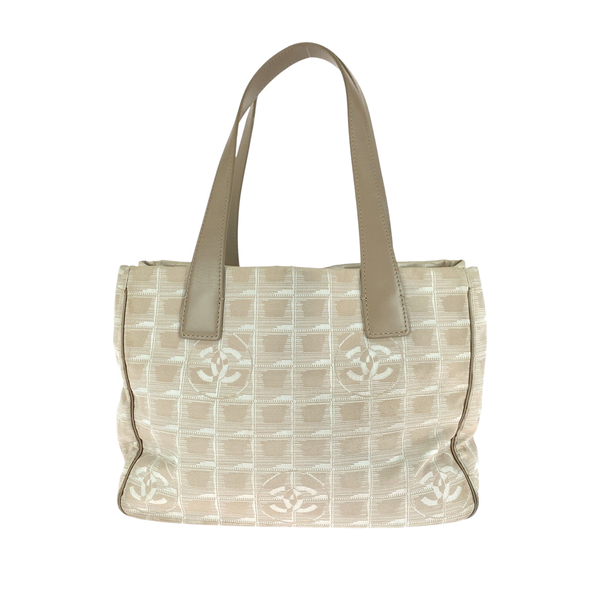 Chanel New line Beige Canvas Travel Bag