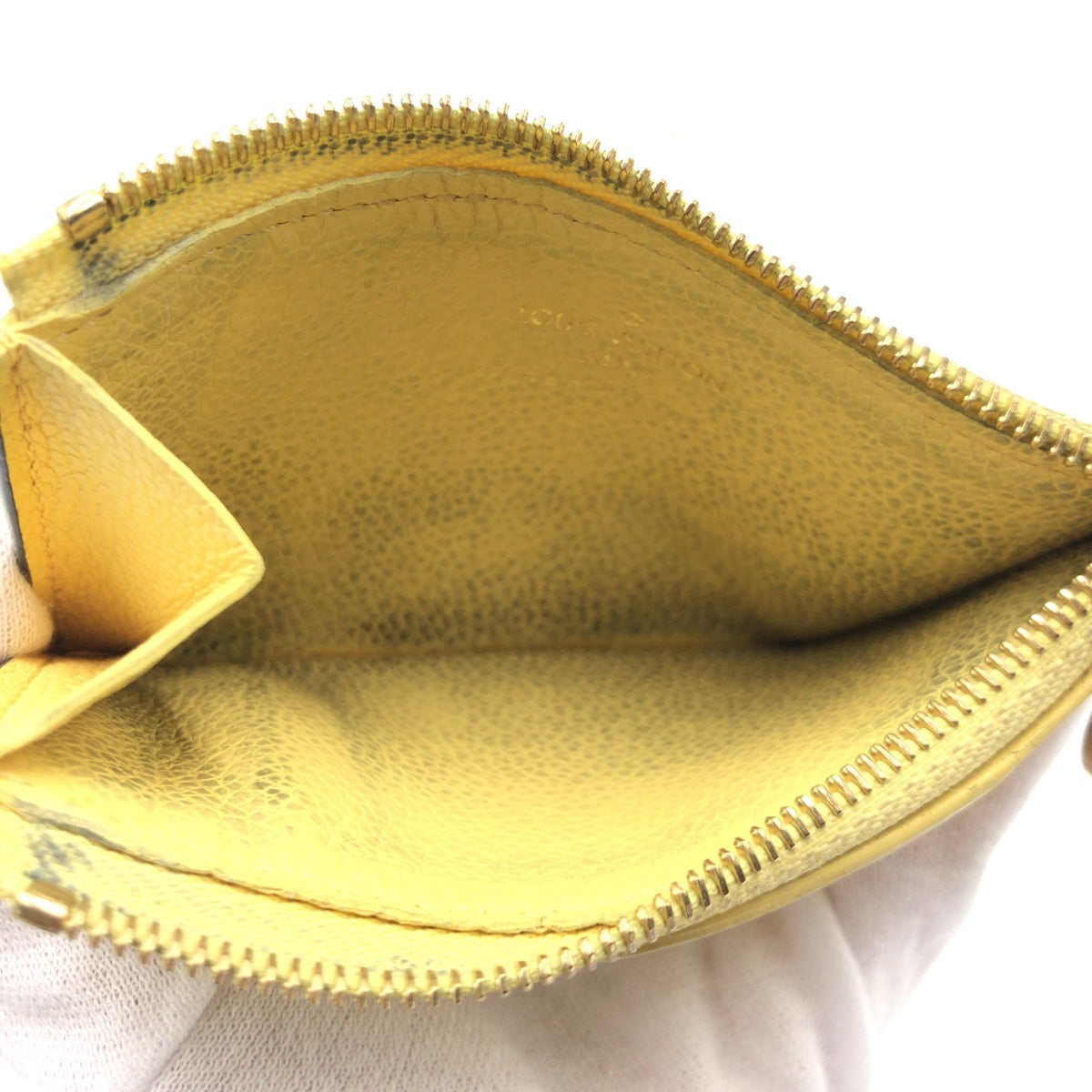 Louis Vuitton Coin M82044 yellow Porte Carte Monogram Leather Handbag
