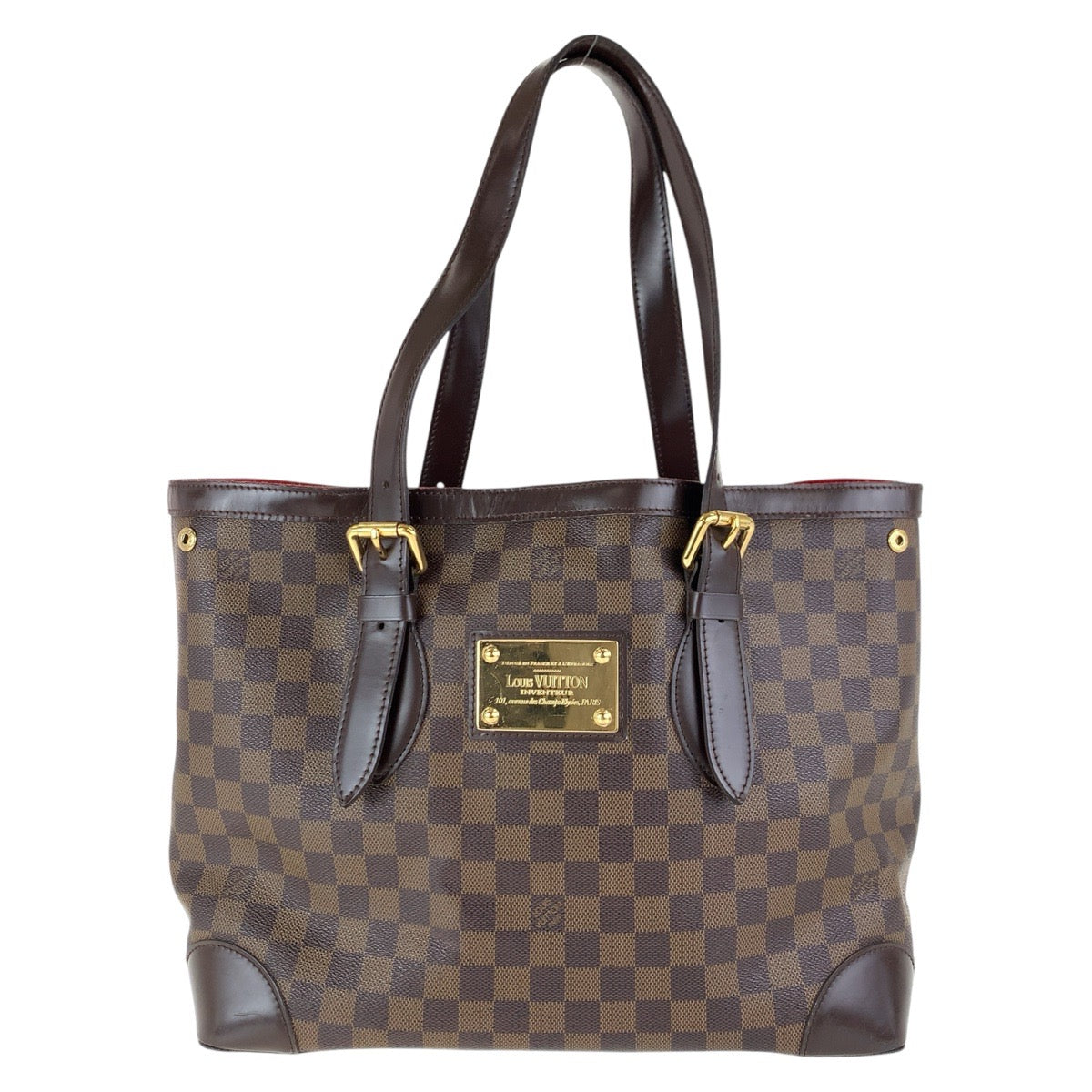 Louis Vuitton N51204 PVC Brown Gold Tote Bag